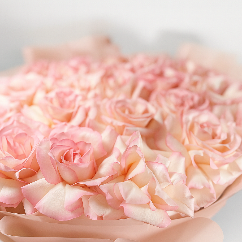 Pink Roses Flower Box