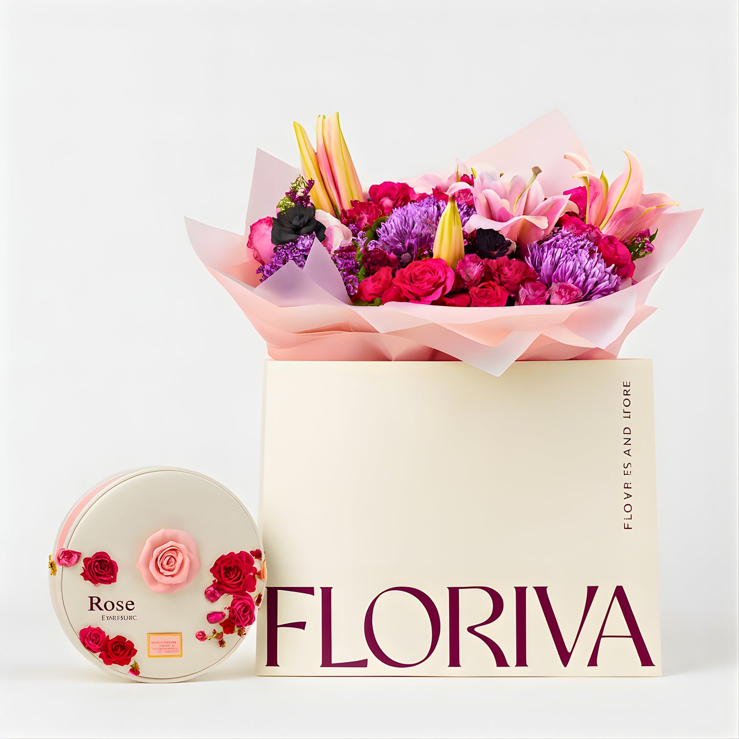 Violet Whisper & Rose Chocolate Box