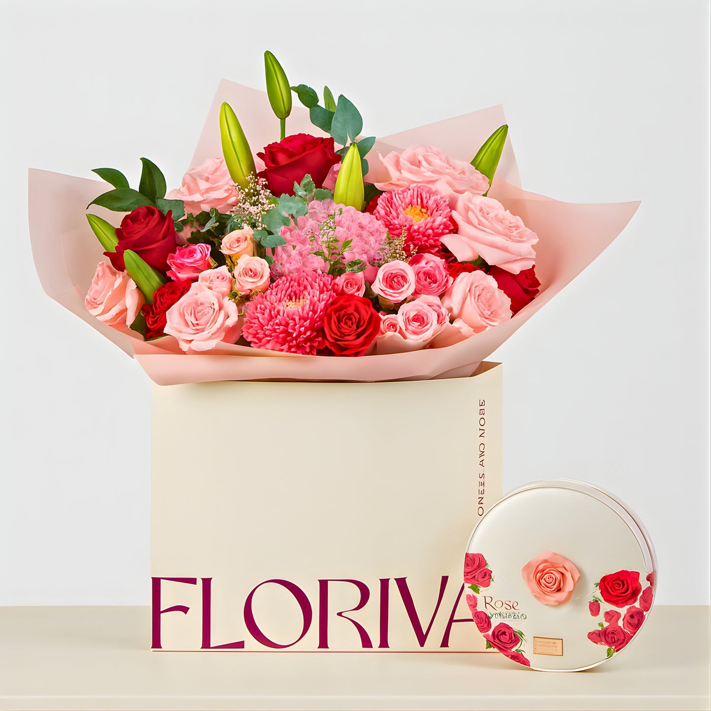 Berry Blush & Rose Chocolate Box