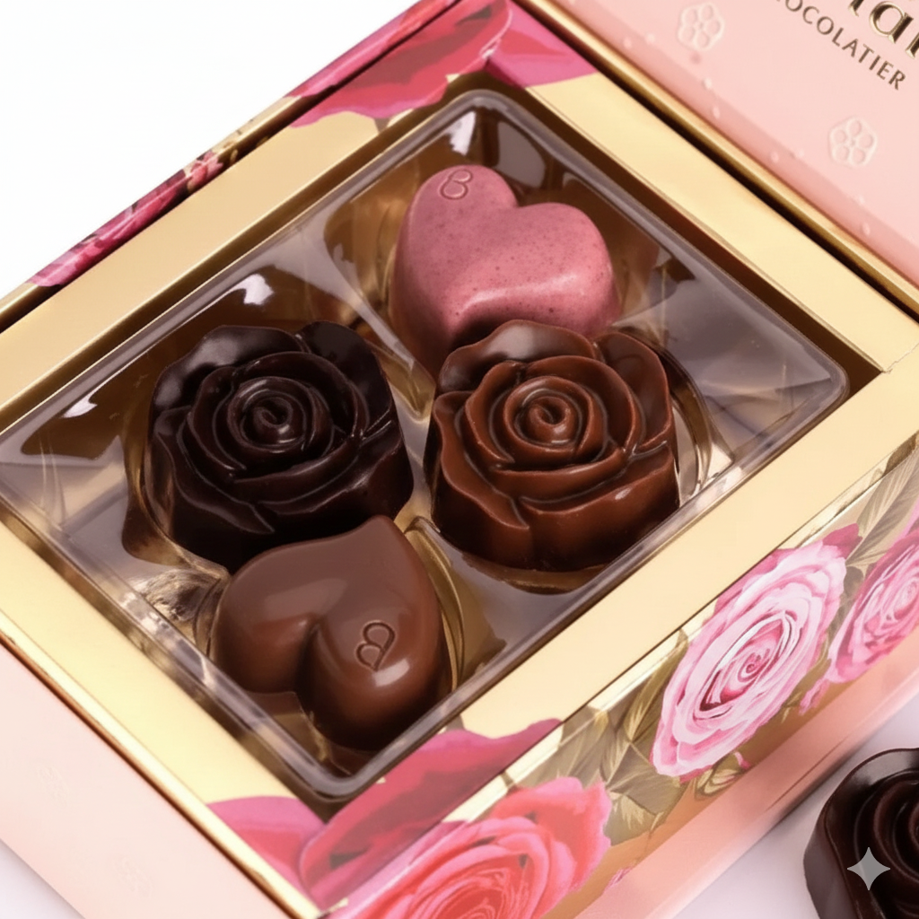 Small Rose Bag Chocolate Box