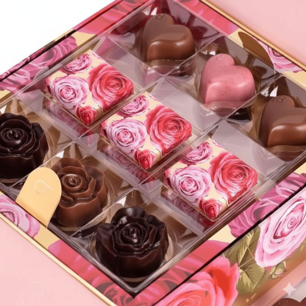 Big Rose Bag Chocolate Box