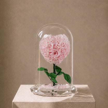 Forever rose pink heart