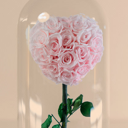 Forever rose pink heart