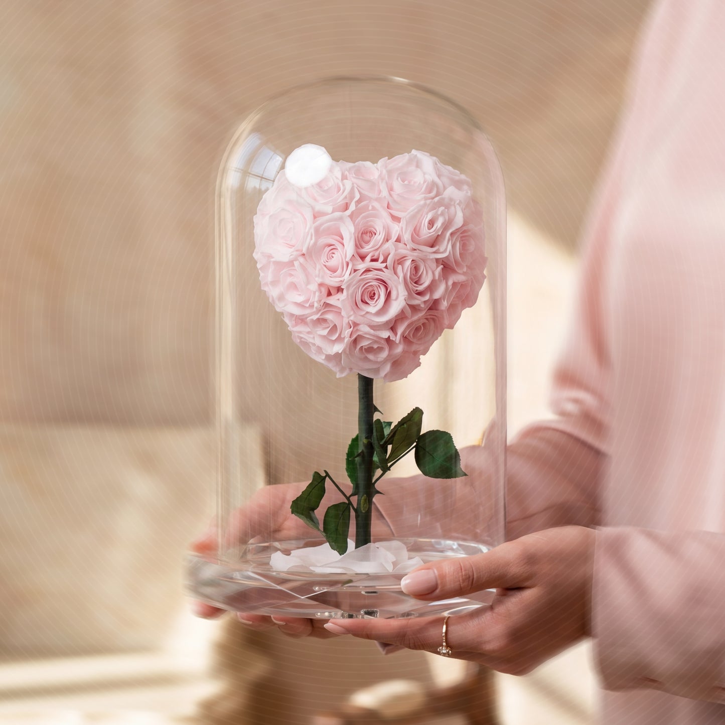 Forever rose pink heart