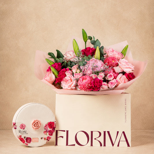 Violet Whisper & Rose Chocolate Box