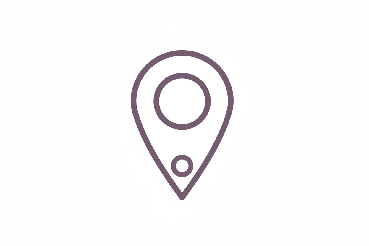 location icon outlined color 82446D